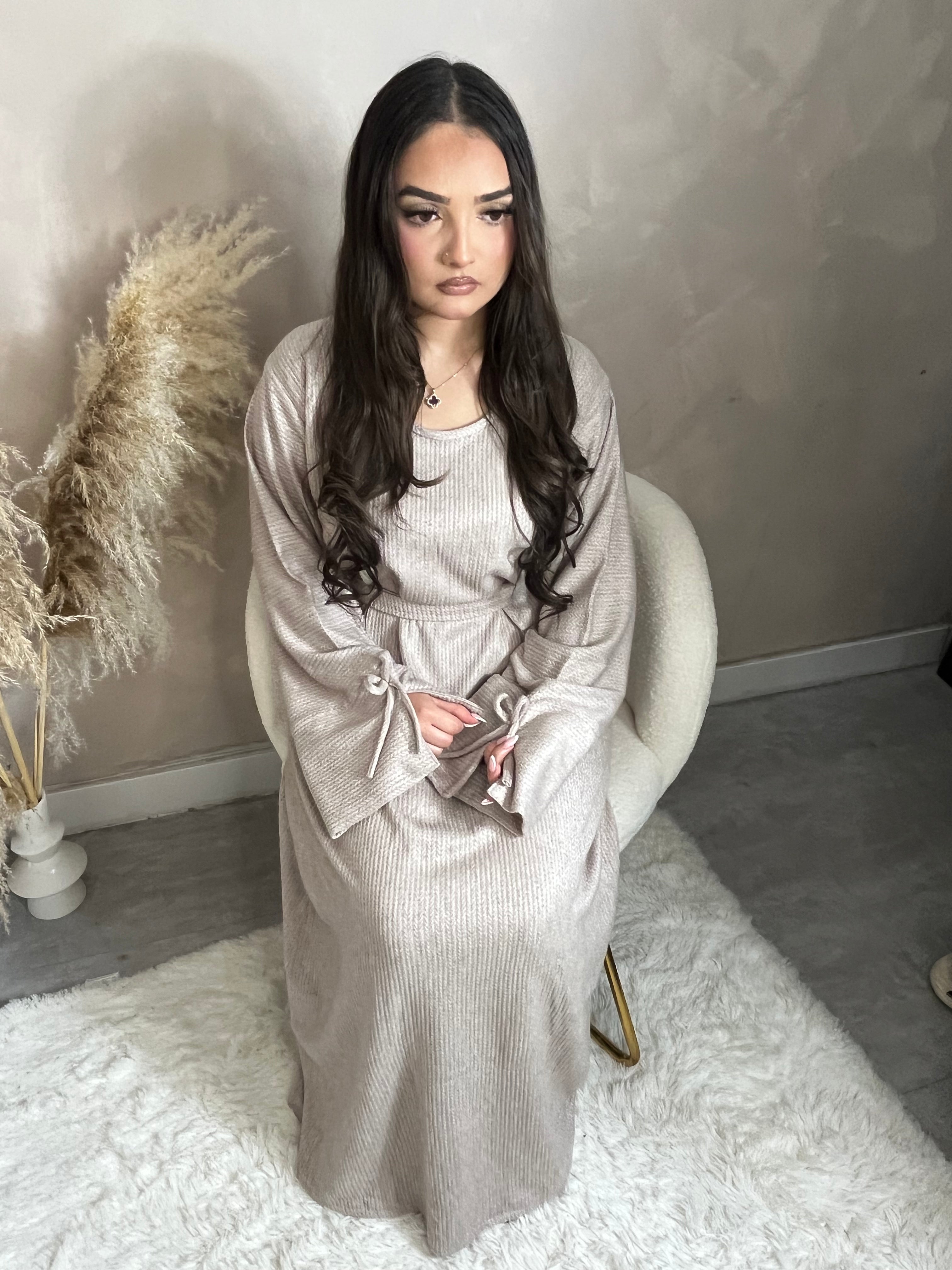 RIBBED JERSEY ABAYA