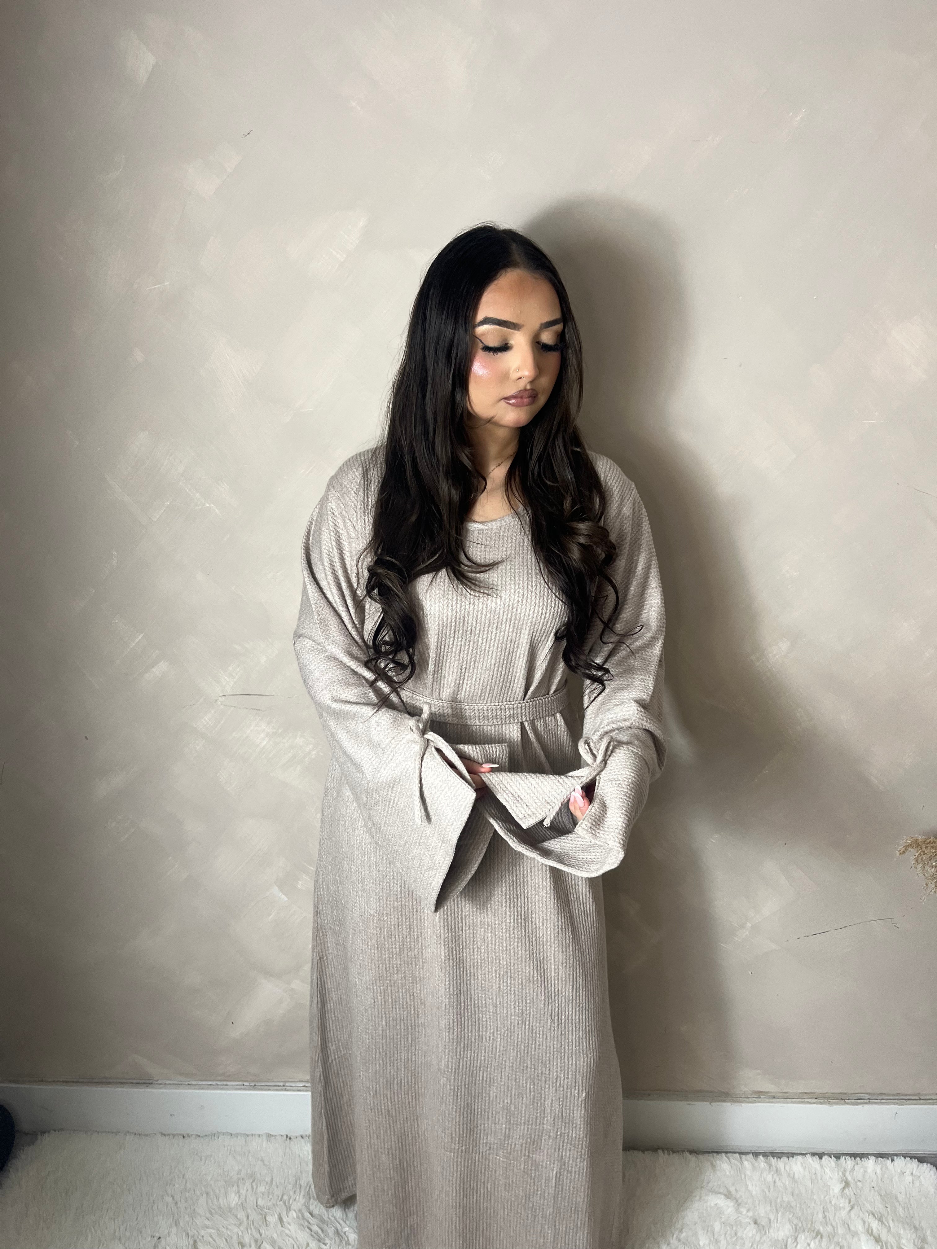 RIBBED JERSEY ABAYA