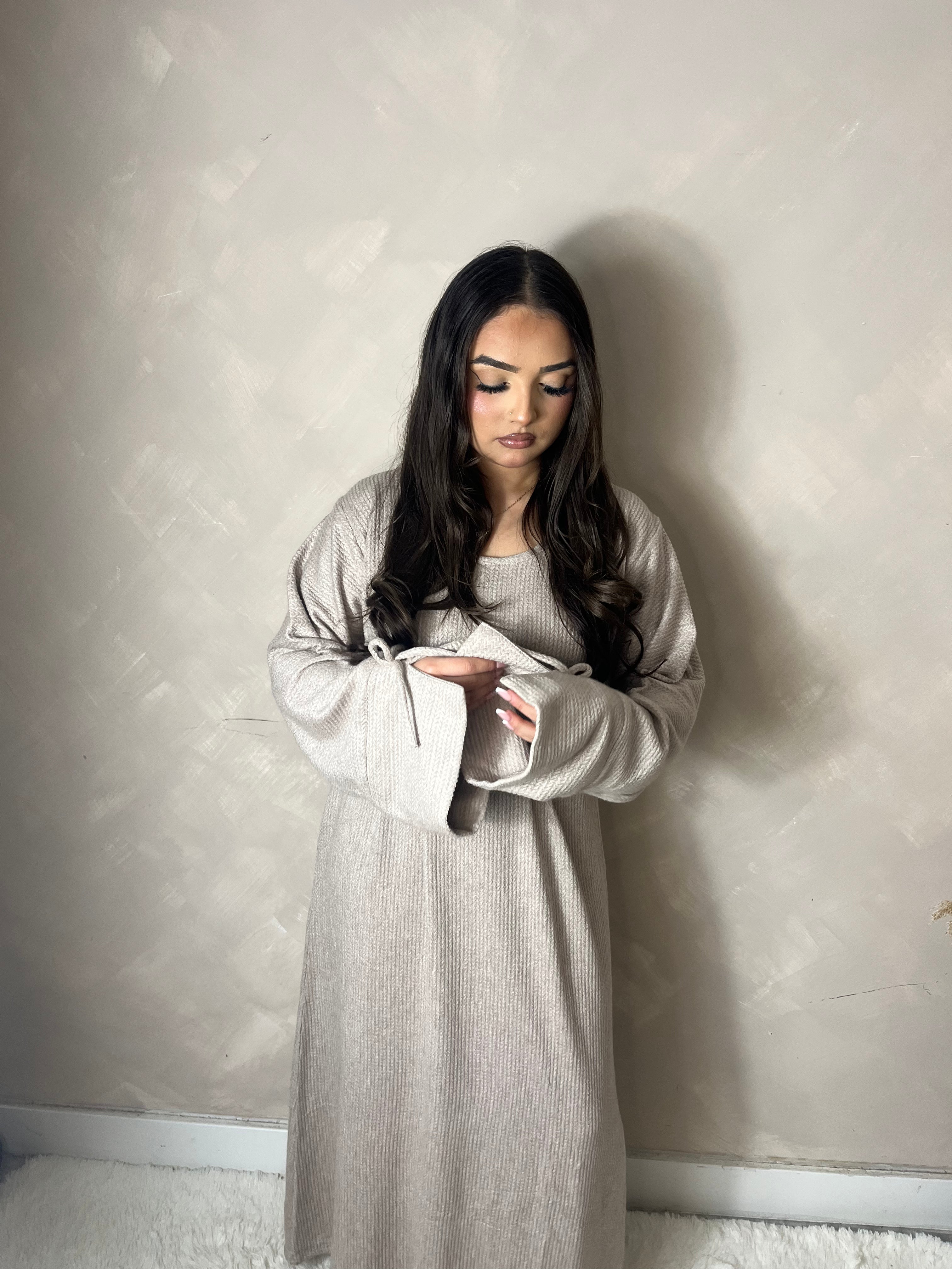 RIBBED JERSEY ABAYA