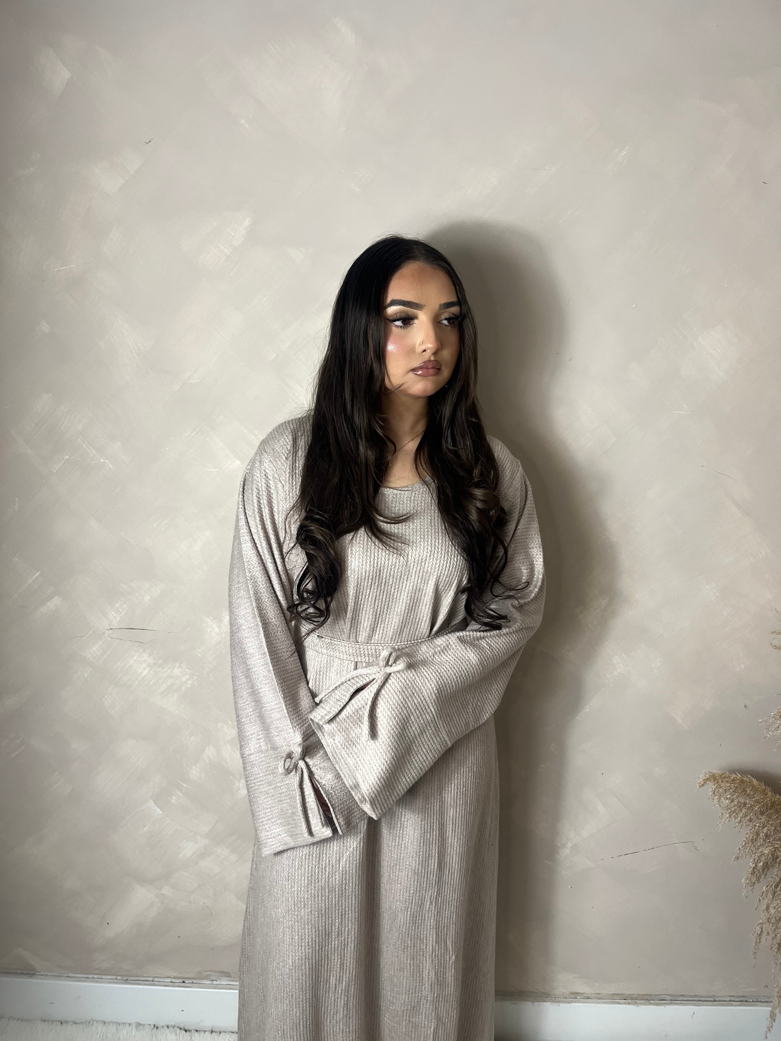 RIBBED JERSEY ABAYA