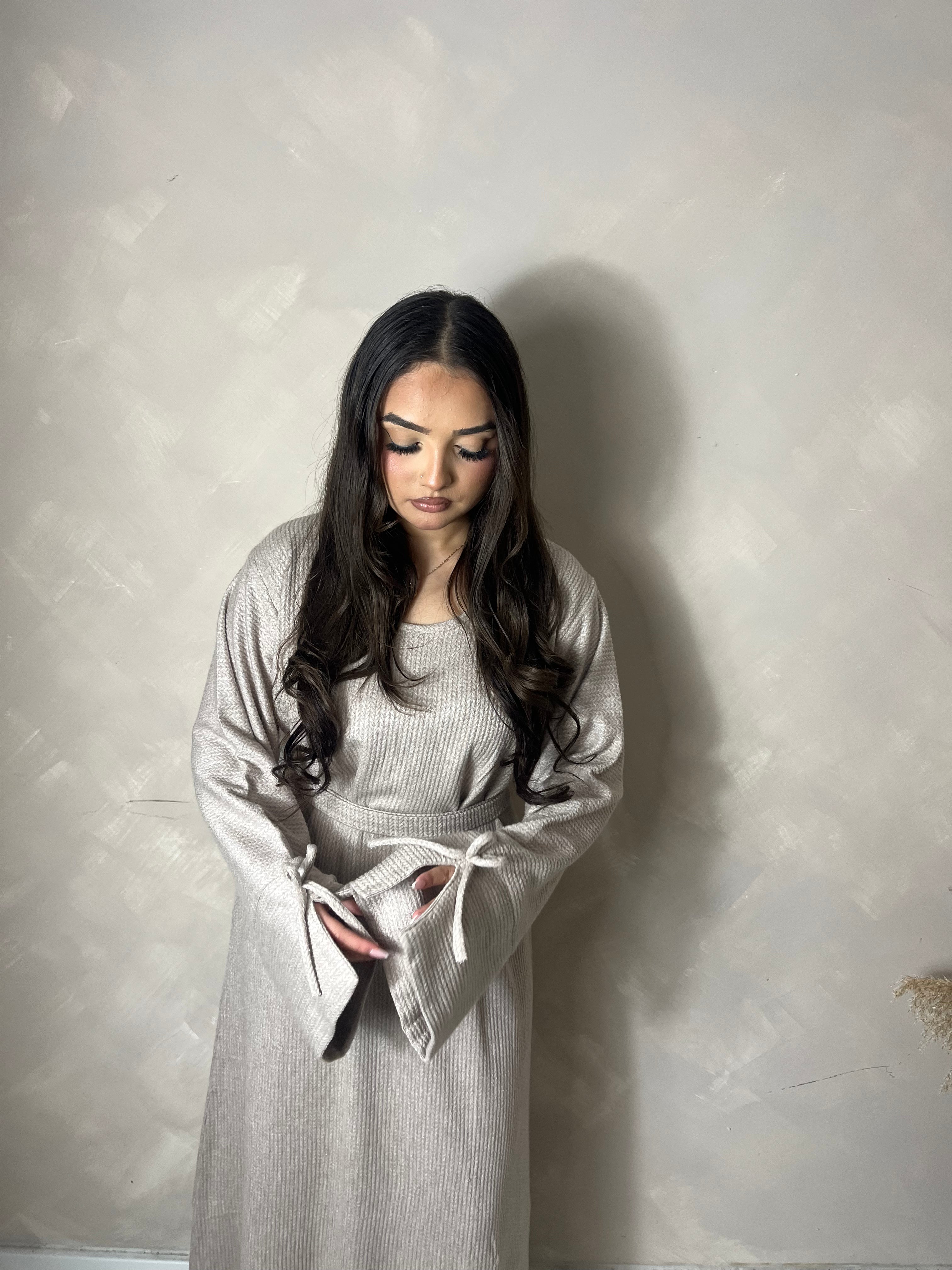 RIBBED JERSEY ABAYA